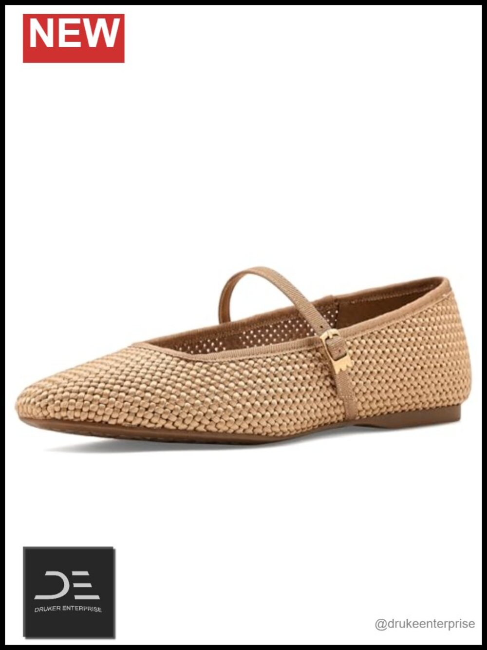 Birdies Hummingbird Mary Jane Woven Satin Flats, Adjustable Buckle - Women's